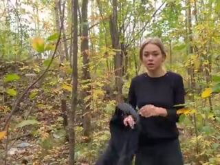 Däli maniac was jiklamak the sweetheart &excl; then he fucked her in the woods
