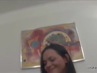 Ass fisting before hardcore fuck for young brunette adolescent